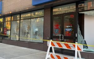 New York City bank targeted with anti-Israel graffiti, windows smashed