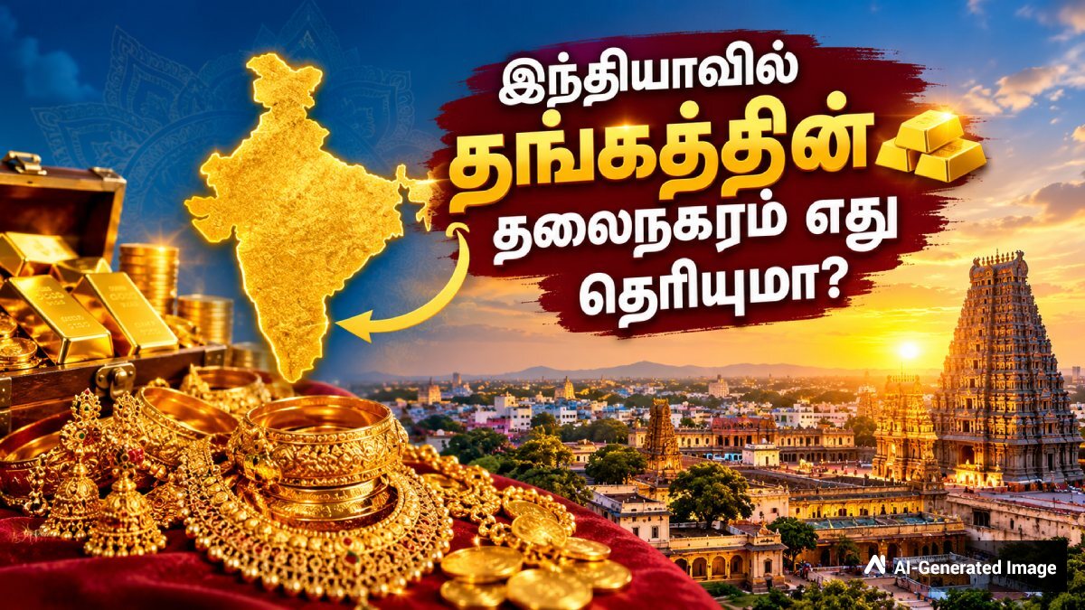 இந்தியாவில் 'தங்கத்தின் தலைநகரம்' என்று அழைக்கப்படும் ஊர் எது தெரியுமா? நமக்கு பக்கத்துலதான் இருக்காம்
