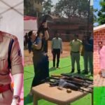 ‘லேடி சிங்கம்'.. சேலையுடன் ஏகே -47 துப்பாக்கியை எடுத்து டப்டப்புனு சுட்ட பெண் ஐபிஎஸ்.. வீடியோ