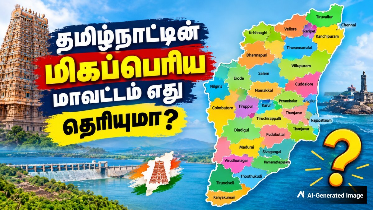 தமிழ்நாட்டின் மிகப்பெரிய மாவட்டம் எது தெரியுமா? எதுன்னு தெரிஞ்சா நீங்க நம்பவே மாட்டிங்க…