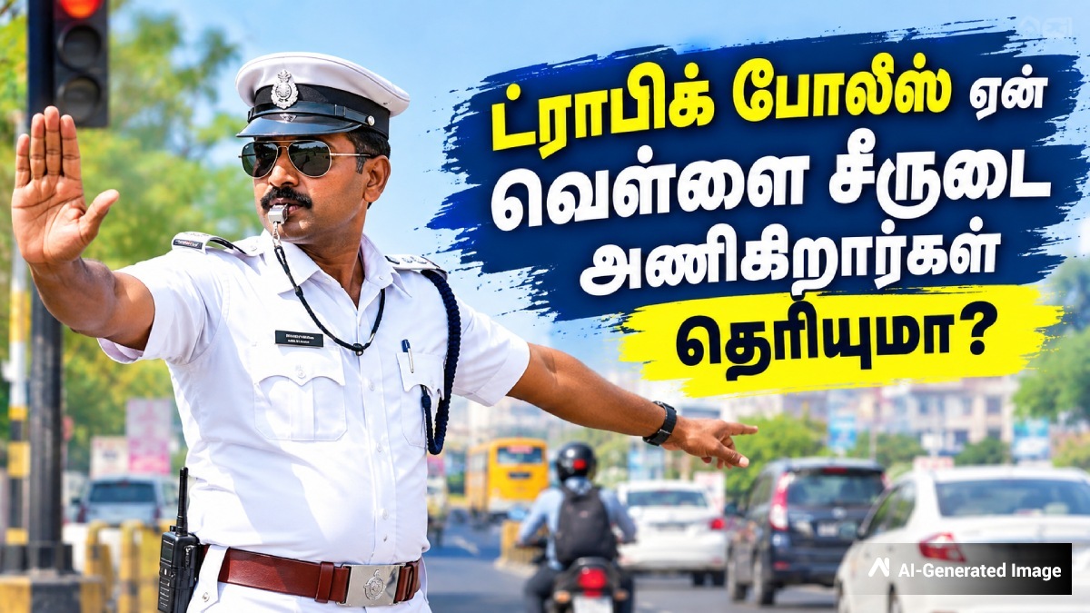 டிராபிக் போலீஸ் ஏன் வெள்ளை நிற யூனிஃபார்ம் அணிகிறார்கள் – இதுக்கு பின்னாடி உள்ள காரணம் என்ன தெரியுமா?
